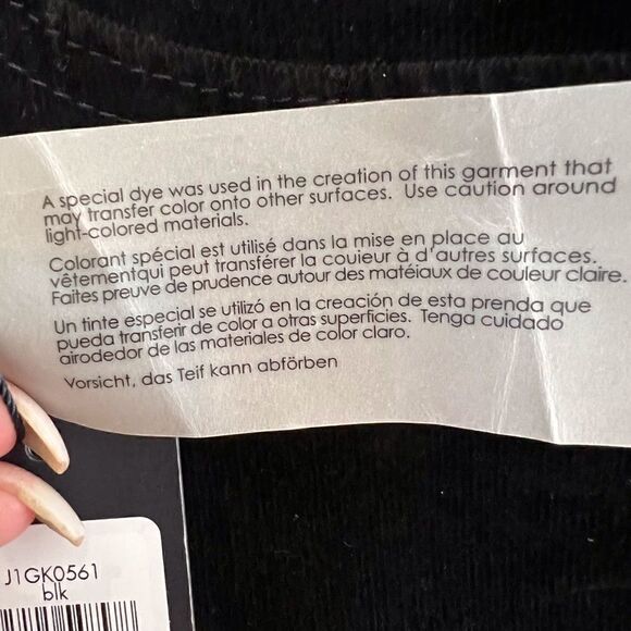 Tommy Hilfiger Extra fine baby lock corduroy jeans, size 8 Brilliant black - Picture 6 of 8